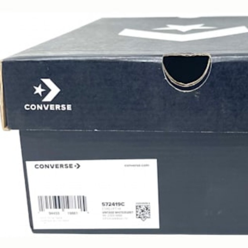 Converse CTAS Lift High Top Vintage White Egret Women's Size Canvas 572419C - Picture 10 of 11